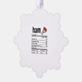 Ham Nutrition Facts Matching Family Thanksgiving A Ornament Kaart (Links)