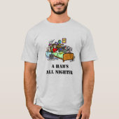 Ham Operator met Bedroom Shack Funny T-Shirt (Voorkant)