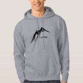 Ham Operator op Mountain Silhouette Hoodie (Voorkant)
