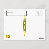 Ham Operator Outdoor Silhouette QSL-kaart Briefkaart (Achterkant)