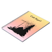 Ham Operator Silhouette-laptop met Hues Notitieboek (Linkerzijde)