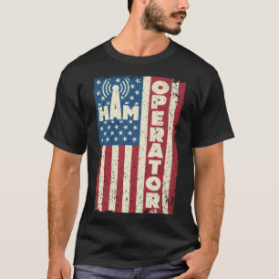 Ham Operator US Flag -Amerika Radio 1 T-shirt