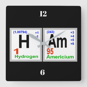 HAM Periodic Chemical Elements Wall klok