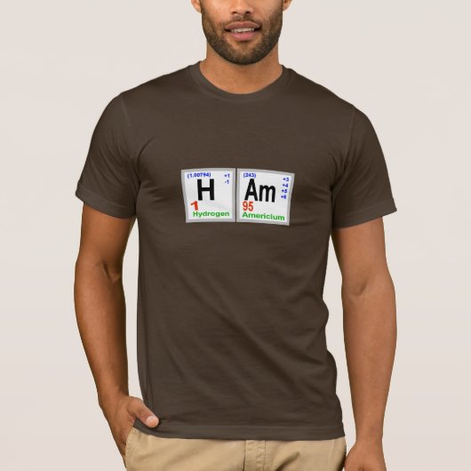 HAM Periodiek Systeem T-shirt (Voorkant)