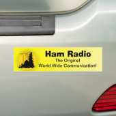 Ham Radio 1st Communication Bumpersticker (Op auto)