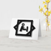 Ham Radio 3-D Logo Blank Kaarten aan te passen (Gele Bloem)