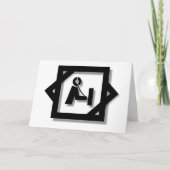 Ham Radio 3-D Logo Blank Kaarten aan te passen (Voorkant)