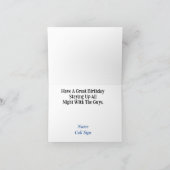 Ham Radio All Nighter Birthday Kaart (Binnen)