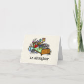 Ham Radio All Nighter Birthday Kaart (Voorkant)