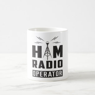 HAM Radio Amateur Frequentie Operator Antenne Gift Koffiemok