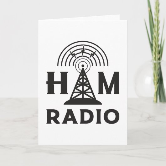 HAM Radio Amateur Operator Antenne Code Gift Idee Kaart (Voorkant)