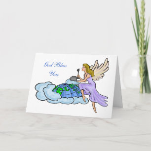 Ham Radio Angel-kerstkaart past hem aan! Feestdagen Kaart