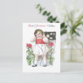 Ham Radio Antiek Christmas Feestdagenkaart (Staand voorkant)