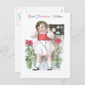 Ham Radio Antiek Christmas Feestdagenkaart (Voorkant / Achterkant)