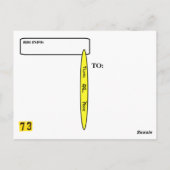 Ham Radio Chick QSL-kaart Briefkaart (Achterkant)