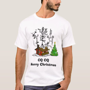 Ham Radio CQ Kerstmis T-Shirt