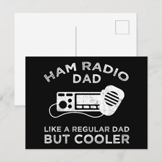 Ham Radio Dad - als een gewone vader, maar koeler Briefkaart (Voorkant / Achterkant)
