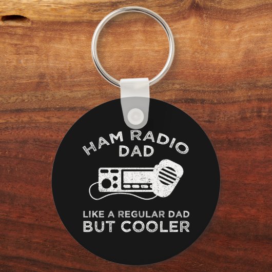 Ham Radio Dad - als een gewone vader, maar koeler Sleutelhanger (Achterkant)
