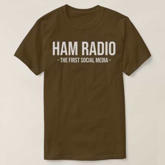 Ham Radio De eerste sociale media (2) T-shirt (Design voorkant)