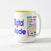 Ham Radio Digital Mode Word Collage Mok (Voorkant rechts)