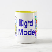 Ham Radio Digital Mode Word Collage Mok (Center)