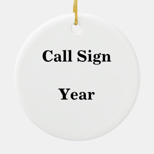 Ham Radio Dinosaur kerstversiering Keramisch Ornament (Achterkant)