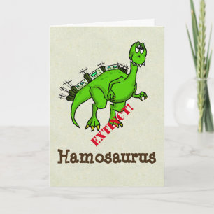 Ham Radio Dinosaurus Verjaardag Kaart