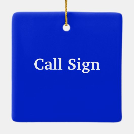 Ham Radio EME kerstversiering Keramisch Ornament (Achterkant)