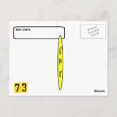 Ham Radio Evolution QSL-   kaartPas het aan! Briefkaart (Achterkant)