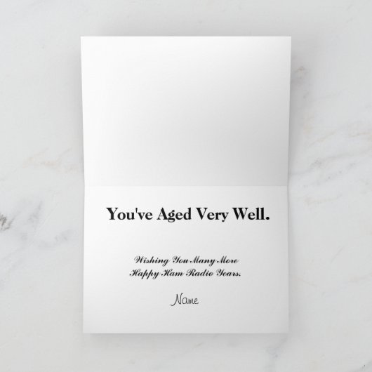 Ham Radio Evolution Verjaardag Kaart Pas het aan! (Binnen)