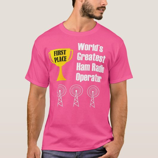 Ham Radio Exploitant Amateur Radio Funny Groot T-shirt (Voorkant)