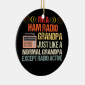 Ham Radio Exploitant radiozender Amateur Vaderdag Keramisch Ornament (Rechts)