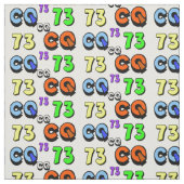 Ham Radio Fabric 73 en CQ Stof (Swatch)