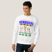 Ham Radio Fair Isle Design Kerstshirt Trui (Voorkant volledig)
