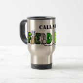 Ham Radio Field Day Travel Mug past het aan! Reisbeker (Voorkant links)