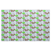 Ham Radio Fox Hunting Fabric met Call Sign Stof (Fat Quarter)