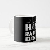 HAM Radio Frequentie Operator Antenne Amateur Gift Koffiemok (Voorkant links)