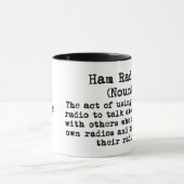 Ham Radio Funny Definition Mok past het aan! (Midden)