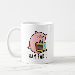 Ham Radio Funny Pig Pun Koffiemok