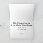 Ham Radio Get Well Kaart met een leeg bureau en ri (Binnen)