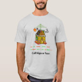 Ham Radio Gingerbread House Kerstmis T-shirt (Voorkant)
