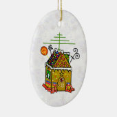 Ham Radio Gingerbread House Ornament (Rechts)