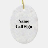 Ham Radio Gingerbread House Ornament (Achterkant)