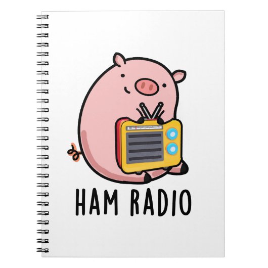 Ham Radio Grappig Varken Woordspeling Notitieboek (Voorkant)