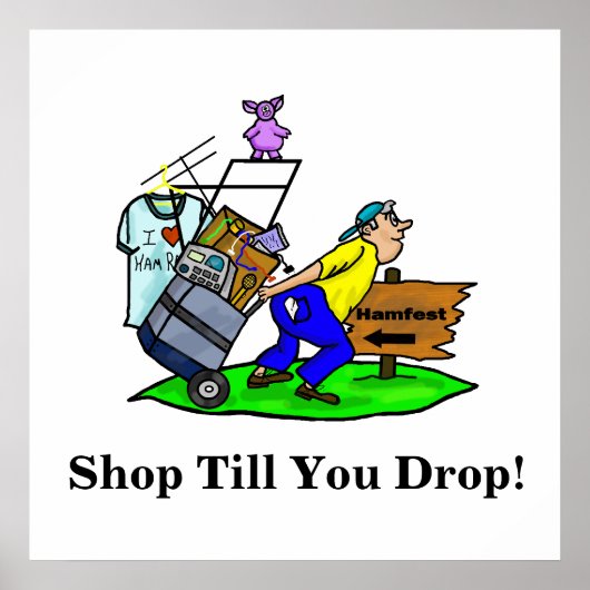 Ham Radio Hamfest Poster past het aan (Voorkant)