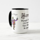 Ham Radio Hamlet CQ Hamlet Quote Mok (Voorkant links)