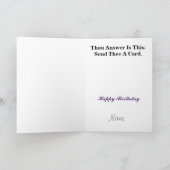 Ham Radio Hamlet naar CQ of niet citeren Wenskaart Kaart (Binnen)