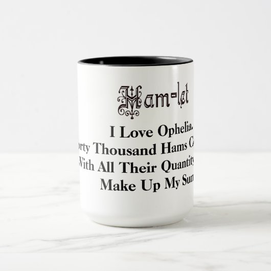 Ham Radio Hamlet Ophelia Love Quote Mok (Midden)