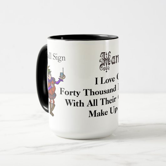 Ham Radio Hamlet Ophelia Love Quote Mok (Voorkant links)