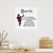 Ham Radio Hamlet Ophelia Love Quote Poster (Keuken)